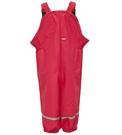 LEGO® Wear Rain Pants w. Suspenders - Dark Pink LEGO® Wear Rain Pants w. Suspenders - Dark Pink