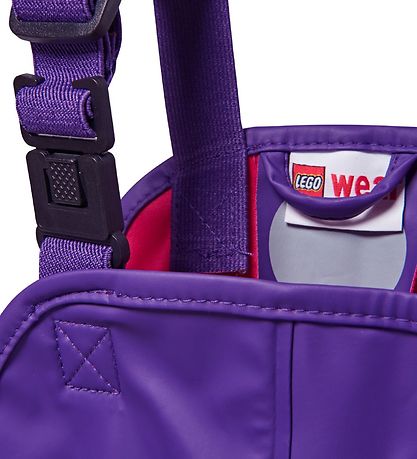 LEGO® Wear Regnbuxur - Fjólublátt M. axlaböndum