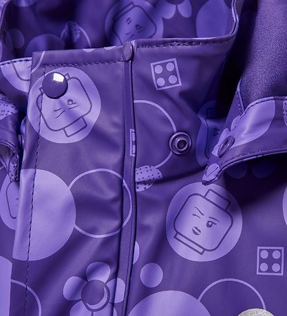 LEGO® Wear Rain Jacket - Purple w. Print