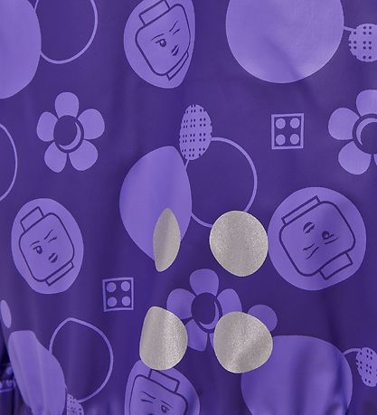 LEGO® Wear Rain Jacket - Purple w. Print