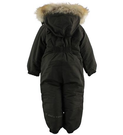 Ver de Terre Snowsuit w. Fur - Dark Brown