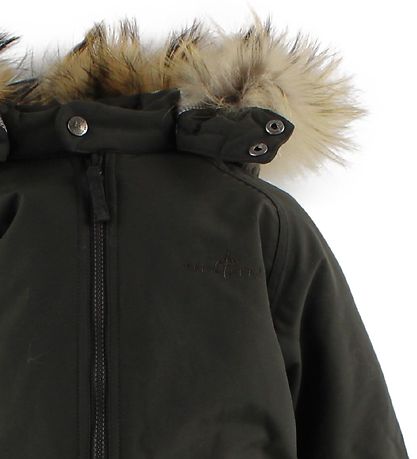 Ver de Terre Snowsuit w. Fur - Dark Brown