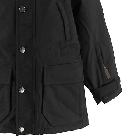 Ver de Terre Down Jacket w. Fur - Eskimo- Black