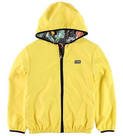 Fendi Kids Jacket - Reversible - Yellow/Black w. Print