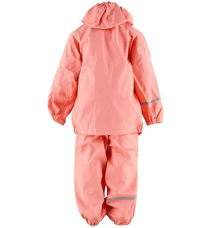 CeLaVi Rainwear w. Suspenders - PU - Coral