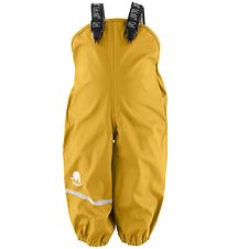 Pantalon de pluie av. Bretelles CeLaVi - PU - Jaune Pantalon de pluie av. Bretelles CeLaVi - PU - Jaune