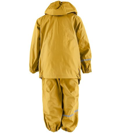 CeLaVi Regenkleding m. Bretellen - PU - Geel