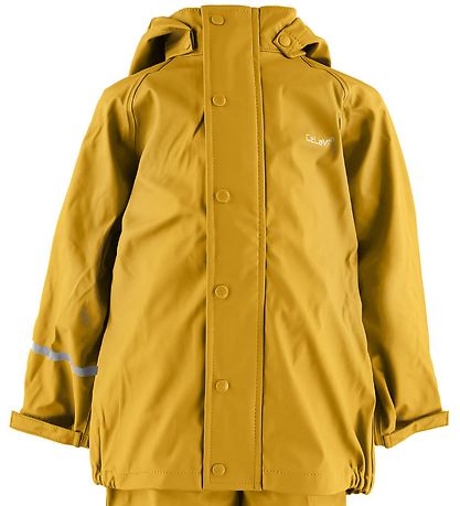 CeLaVi Regenkleding m. Bretellen - PU - Geel