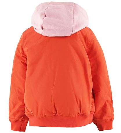 Kenzo Puffer Jacket - Floralia - Orange/Pink