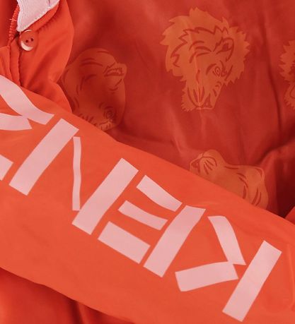 Kenzo Puffer Jacket - Floralia - Orange/Pink