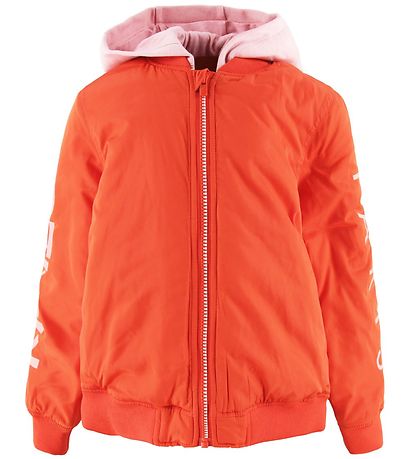 Kenzo Puffer Jacket - Floralia - Orange/Pink