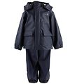Ver de Terre Rainwear w. Suspenders - PU - Navy