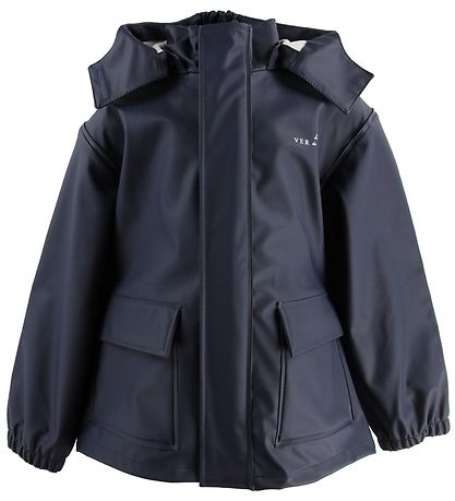 Ver de Terre Rainwear w. Suspenders - PU - Navy