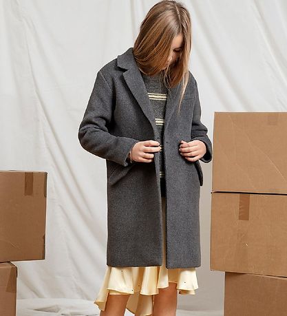 Designers Remix Coat - Wool - Hardy - Dark Grey Melange Designers Remix Coat - Wool - Hardy - Dark Grey Melange