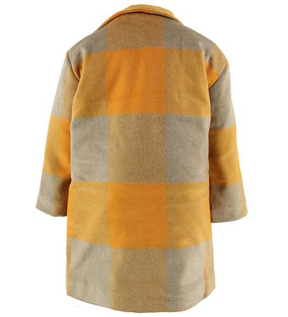 Soft Gallery Coat - Wool/Polyester - Eveleen - Golden Check