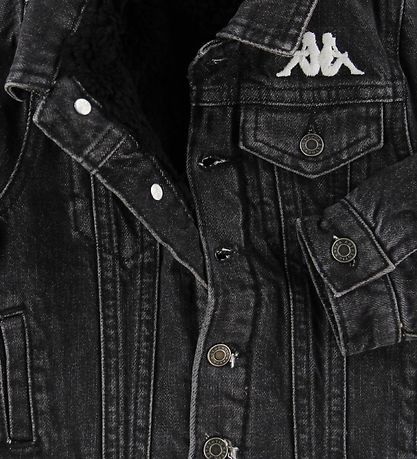 Kappa Denim Jacket w. Lining - Bascino - Black