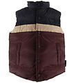 Emporio Armani Down Vest - Bordeaux/Navy w. Stripe Emporio Armani Down Vest - Bordeaux/Navy w. Stripe
