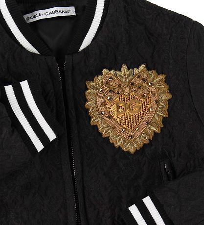Dolce & Gabbana Bomber Jacket - Black Lace w. Patch