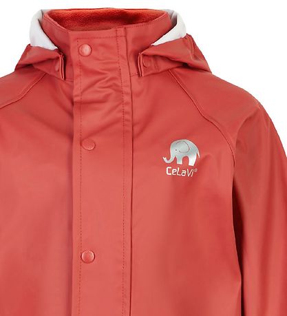 CeLaVi Rainwear w. Suspenders - PU - Baked Apple