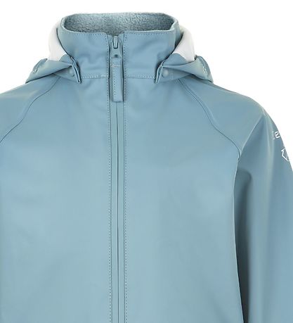 CeLaVi Rainwear w. Suspenders - Recycled PU - Smoke Blue CeLaVi Rainwear w. Suspenders - Recycled PU - Smoke Blue