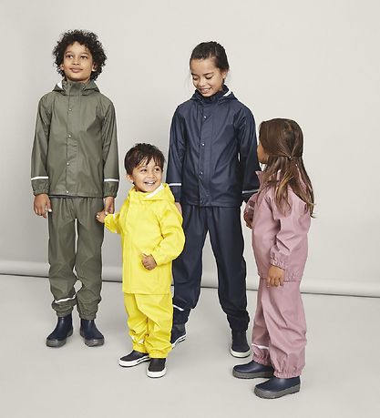 Name It Rainwear w. Suspenders - Noos - Wistful Mauve Name It Rainwear w. Suspenders - Noos - Wistful Mauve