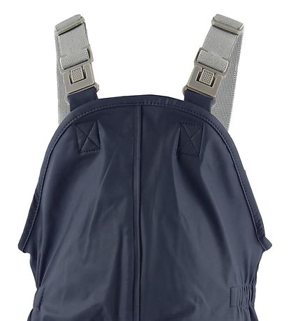 Color Kids Regnbukser m. Seler - PU - Navy Color Kids Regnbukser m. Seler - PU - Navy