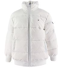 Tommy Hilfiger Down Jacket - U Reflective Flag - White Tommy Hilfiger Down Jacket - U Reflective Flag - White