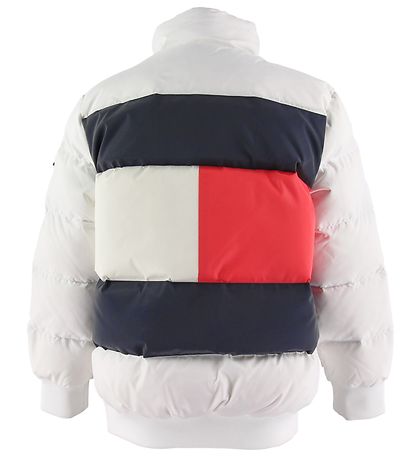 Tommy Hilfiger Down Jacket - U Reflective Flag - White