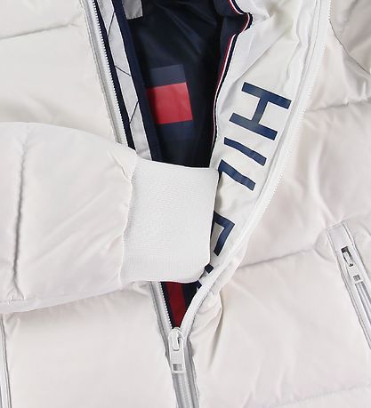 Tommy Hilfiger Down Jacket - U Reflective Flag - White