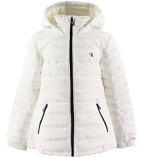 Calvin Klein Down Jacket - Fitted Light Down Jacket - White Calvin Klein Down Jacket - Fitted Light Down Jacket - White