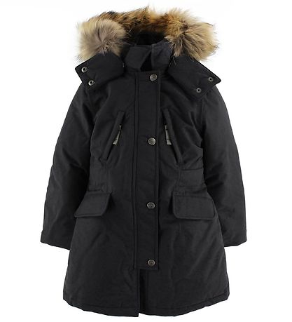 Ver de Terre Down Jacket w. Fur - Black