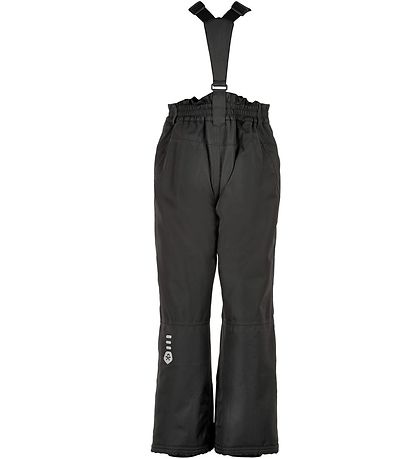 Color Kids Ski Pants w. Suspenders - Black