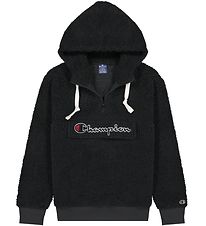 Champion Fashion Hoodie - Plys - Half Zip -Up - Svart Champion Fashion Hoodie - Plys - Half Zip -Up - Svart