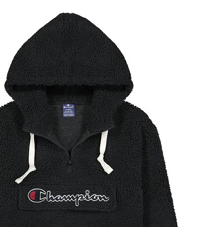 Champion Fashion Hettupeysa - Plys - Hálf rennilás - Svart