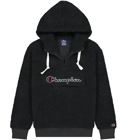 Champion Fashion Hettupeysa - Plys - Hálf rennilás - Svart