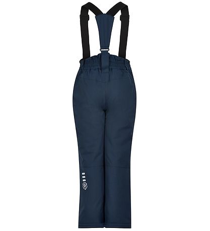 Color Kids Ski Pants w. Suspenders - Total Eclipse