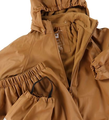CeLaVi Rainwear w. Fleece - Recycle PU - Rubber