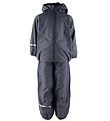 CeLaVi Rainwear w. Fleece - Recycle PU - Dark Navy CeLaVi Rainwear w. Fleece - Recycle PU - Dark Navy