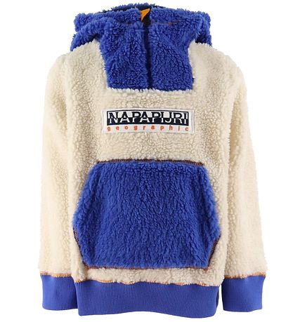 Napapijri Fleece Jumper - Teide 1 - Whitecap Gray/Blue Napapijri Fleece Jumper - Teide 1 - Whitecap Gray/Blue