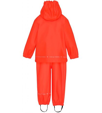 Ver de Terre Rainwear w. Suspenders - PU - Spicy Orange