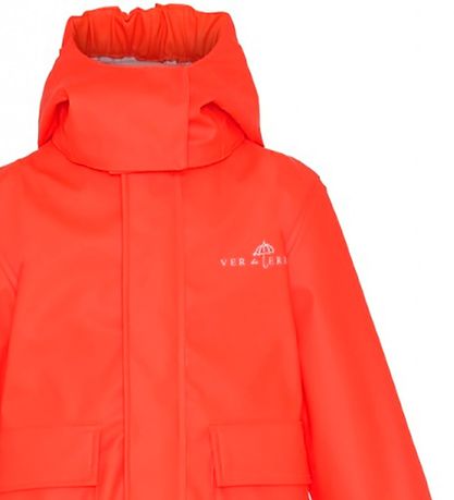 Ver de Terre Rainwear w. Suspenders - PU - Spicy Orange