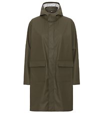 Ver de Terre Rain Coat - PU - Dark Moss Ver de Terre Rain Coat - PU - Dark Moss