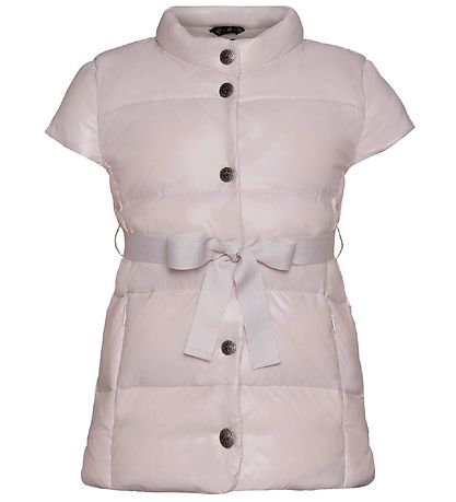 Ver de Terre Down Vest w. Belt - Rose Powder