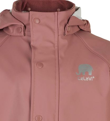 CeLaVi Rainwear w. Suspenders - PU - Burlwood