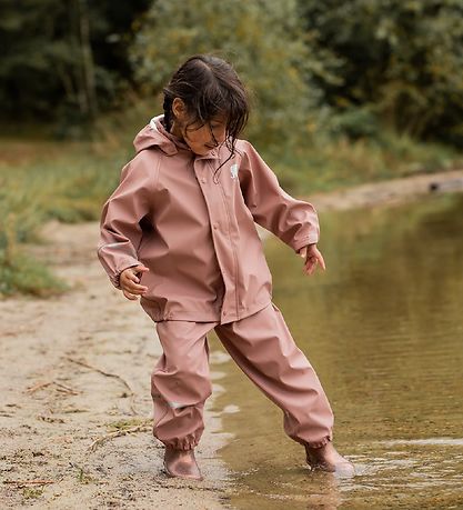 CeLaVi Rainwear w. Suspenders - PU - Burlwood