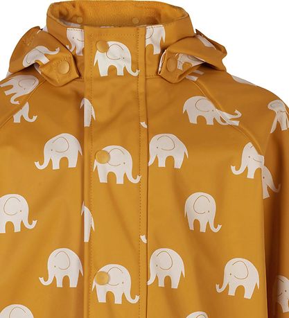 CeLaVi Rainwear - PU - Mineral Yellow w. Elephants CeLaVi Rainwear - PU - Mineral Yellow w. Elephants