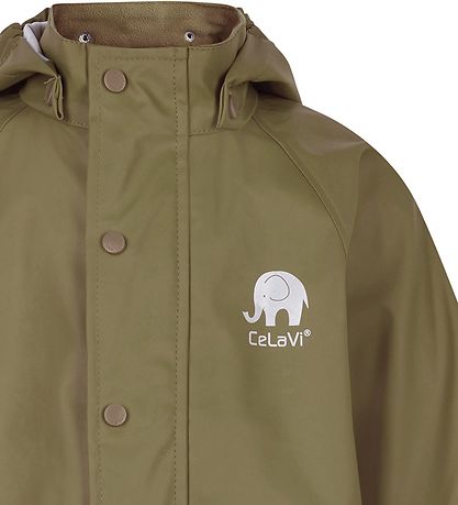 CeLaVi Rainsuit - PU - Khaki CeLaVi Rainsuit - PU - Khaki