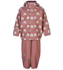 CeLaVi Rainwear - PU - Burlwood w. Elephants CeLaVi Rainwear - PU - Burlwood w. Elephants