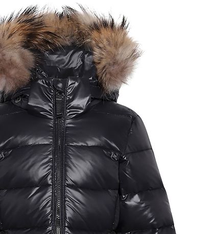 Ver de Terre Down Jacket w. Fur - Black