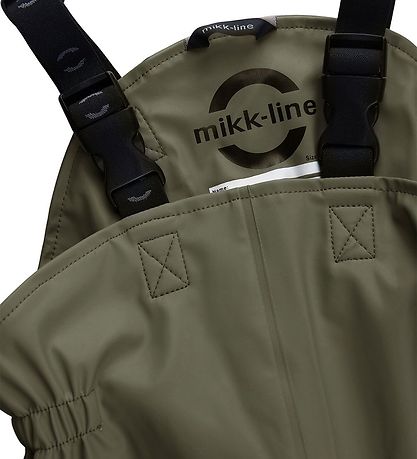Mikk-Line Regenkleidung m. Träger - PU - Recycelt - Dusty Olive